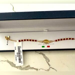 Lucia Mara 18k gold plated religious bracelet.